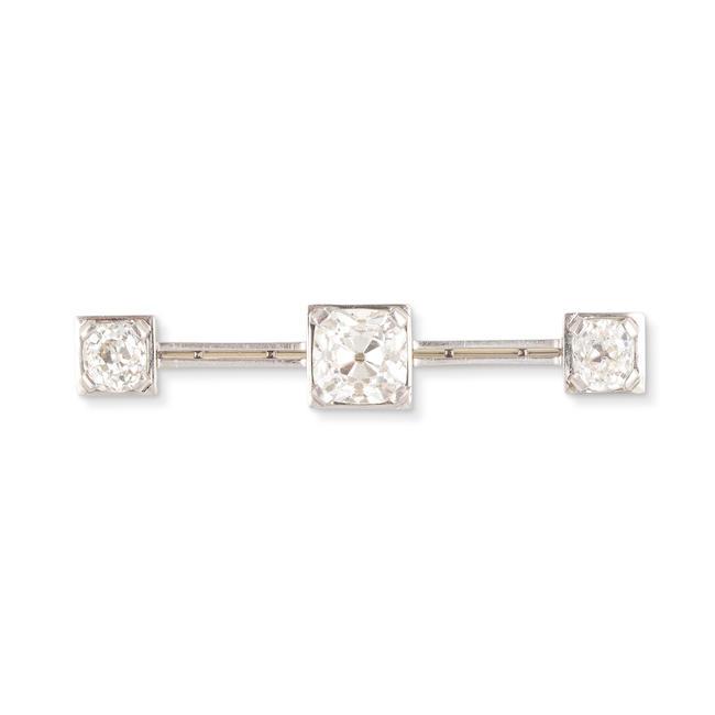 BROCHE BARRETTE DIAMANTS