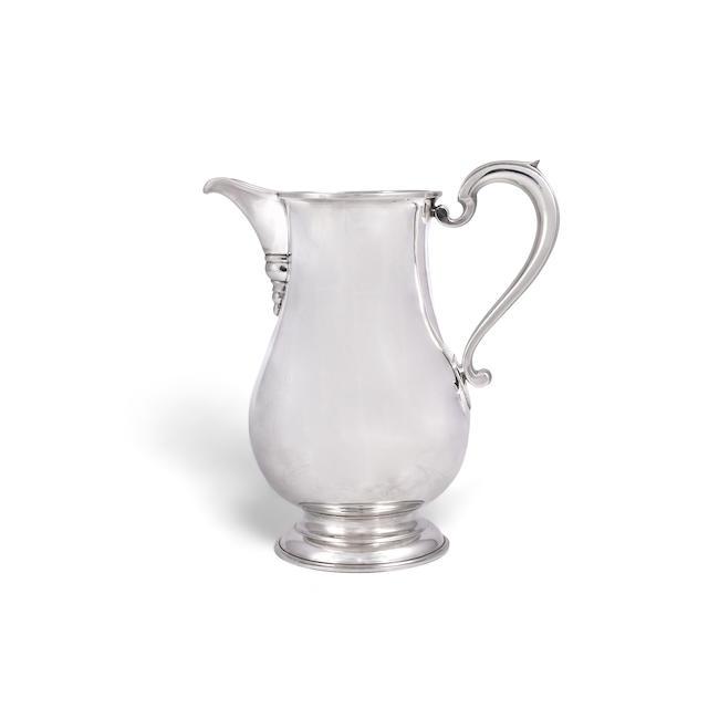 A silver beer jug in the 18th century style William Walter, London 1957