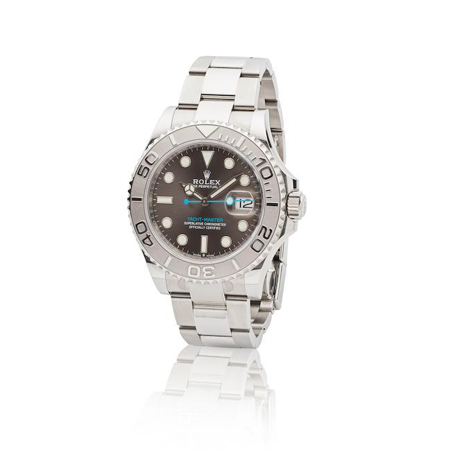 Rolex. A fine stainless steel automatic calendar bracelet watch Rolex. Belle montre bracelet en acier avec date mouvement automatique Yacht-Master, Ref: 126622, Purchased 4th December 2020