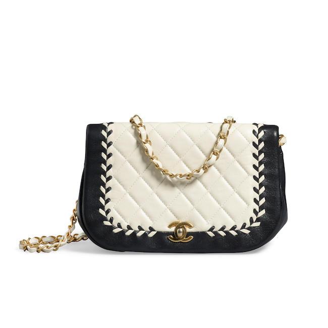 CHANEL: CALFSKIN BRAIDED FLAP BAG