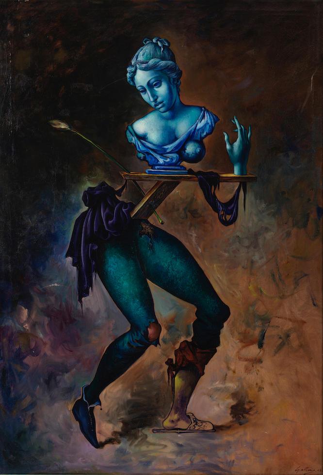 ANTONIO GATTORNO (1904-1980) Sorrentine Dancer 47 13/16 x 32 11/16 in (121.5 x 83 cm) (Painted in 1948)