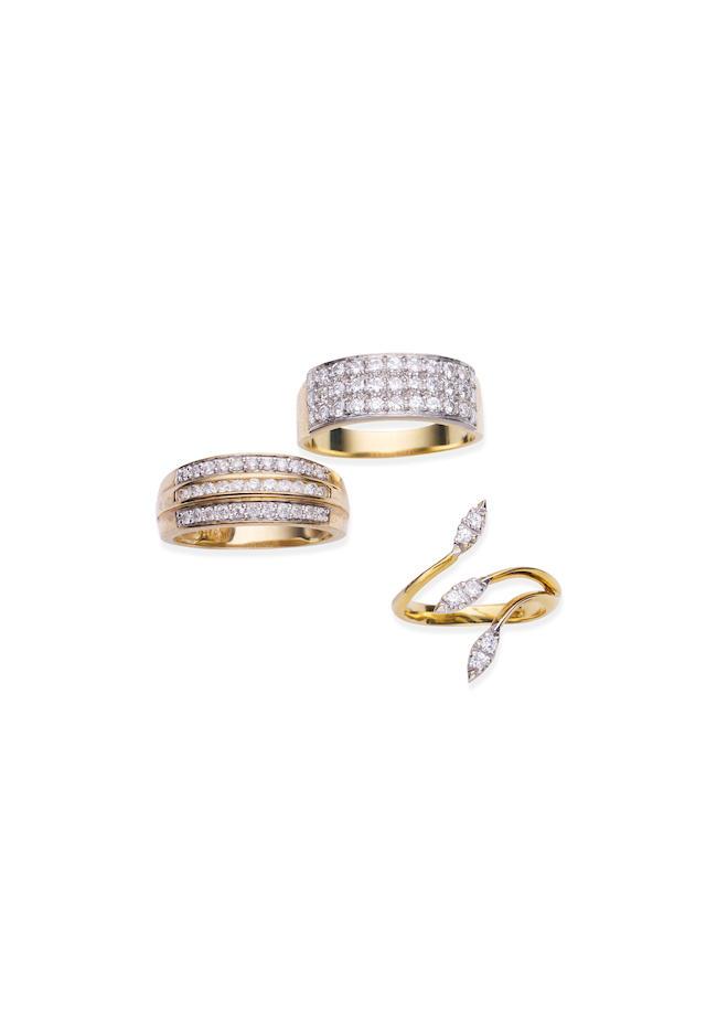 THREE DIAMOND RINGS
