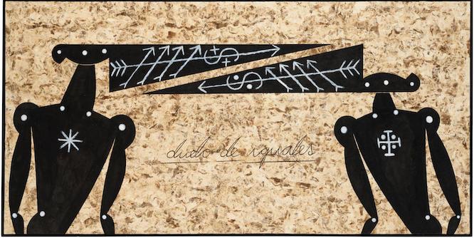 JOSÉ BEDIA (B. 1959) Duelo de iguales 47 x 94 1/4 in (119.3 x 239.4 cm) (Executed in 1993)