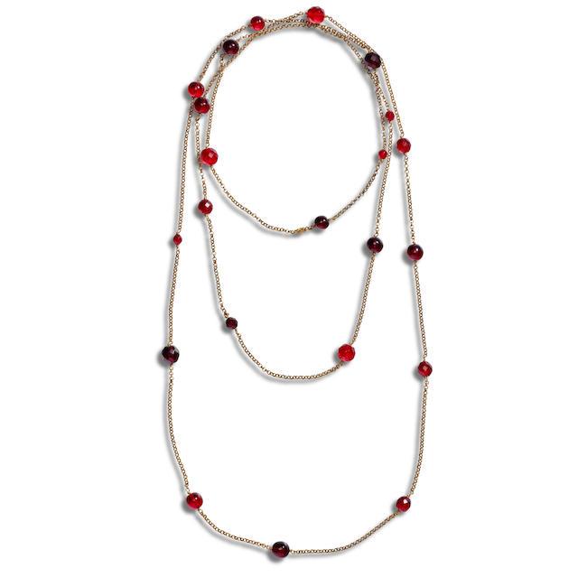 CHANEL: GRIPOIX SAUTOIR STRAND NECKLACE Late 1990s