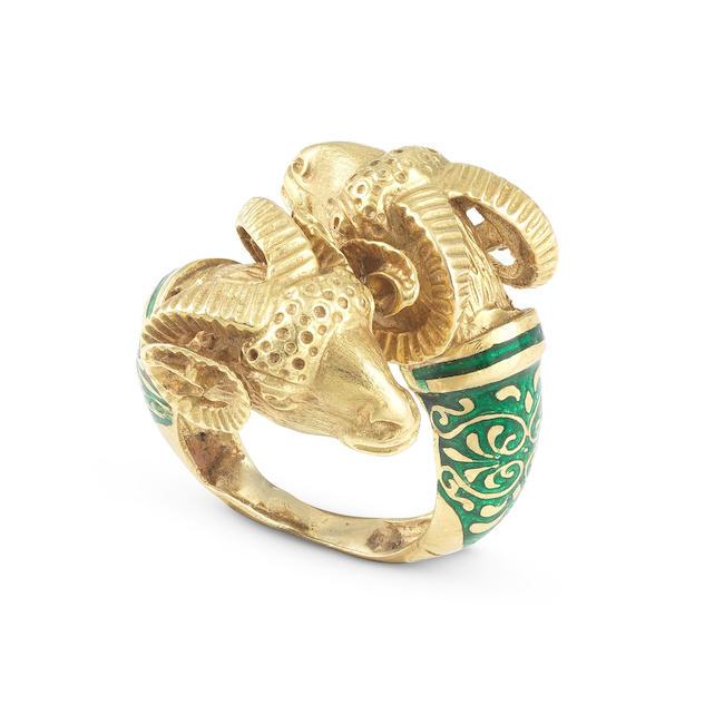 BAGUE 'BELIER' OR ET EMAIL