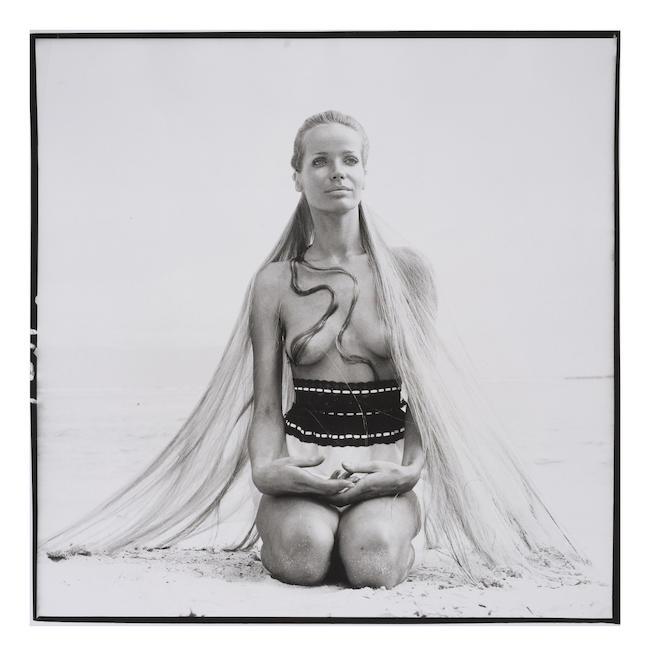 Franco Rubartelli(born 1937)Veruschka on the Beach