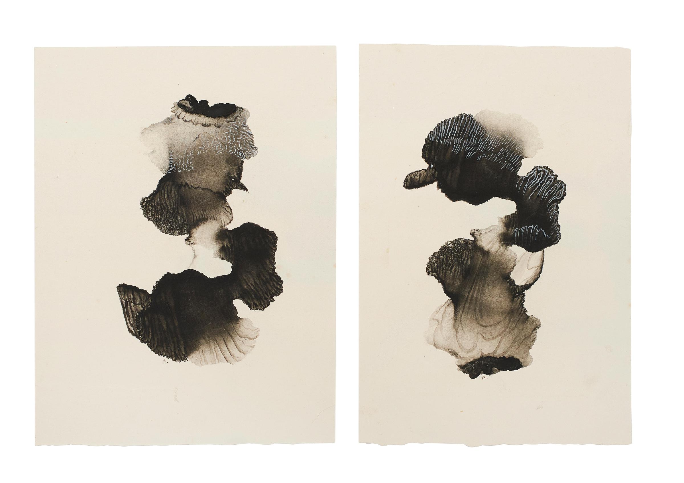 MARION ADNAMS(1898-1995)The Twins Each: 23 x 17.5 cm (9 1/16 x 6 7/8in).